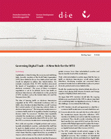 Governing digital trade – a new role for the WTO