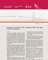 Scenarios for increased EU donor coordination: what is the right level of aid coordination?