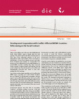 Development cooperation with conflict-affected MENA countries: refocussing on the social contract