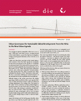 Urban governance for sustainable global development: from the SDGs to the New Urban Agenda