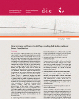 How Germany and France could play a leading role in international donor coordination