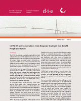 COVID-19 and conservation: crisis response strategies that benefit people and nature