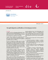 Drought adaptation and resilience in developing countries