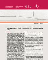 Towards more policy advice: maximizing the UN’s assets to build back better