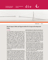 Brexit: impact, risks and opportunities for European development policy