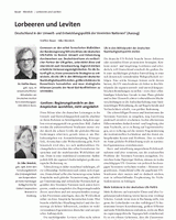 Lorbeeren und Leviten: Deutschland in der Umwelt- und Entwicklungspolitik der Vereinten Nationen