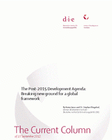 The post-2015 development agenda: breaking new ground for a global framework