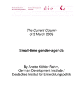 Small-time gender-agenda
