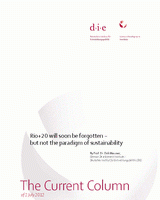 Rio+20 will soon be forgotten: but not the paradigm of sustainability