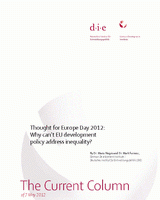 Thought for Europe Day 2012: why can’t EU development policy address inequality?