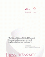 The United Nations MDG +10 Summit: development consensus renewed, implementation nowhere in sight