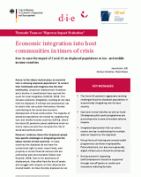 Economic integration into host communities in times of crisis. How to ease the impact of Covid-19 on displaced populations in low-  and middle-income countries