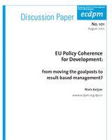 EU policy coherence for development: from moving the goalposts to result-based management