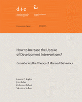 How to increase the uptake of development interventions? Considering the Theory of Planned Behaviour
