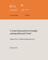 Is there demand for formality among informal firms: evidence from microfirms in downtown Lima