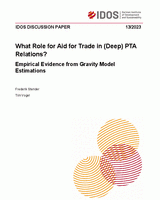 What role for aid for trade in (deep) PTA relations? Empirical evidence from gravity model estimations