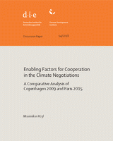 Enabling factors for cooperation in the climate negotiations: a comparative analysis of Copenhagen 2009 and Paris 2015