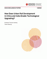How does urban rail development in China and India enable technological upgrading?