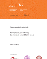 Electromobility in India: attempts at leadership by businesses in a scant policy space