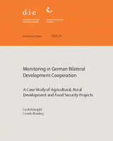 Monitoring in German bilateral development cooperation: a case study of agricultural, rural development and food security projects
