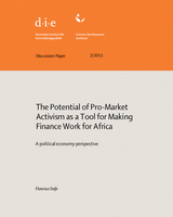 The potential of pro-market activism as a tool for making finance work for Africa: a political economy perspective