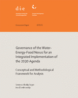 Governance of the water-energy-food nexus for an integrated implementation of the 2030 Agenda