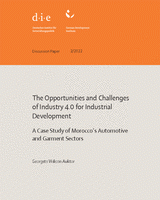 The opportunities and challenges of Industry 4.0 for industrial development: a case study of Morocco’s automotive and garment sectors