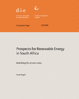 Prospects for renewable energy in South Africa: mobilizing the private sector