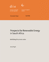 Prospects for renewable energy in South Africa: mobilizing the private sector Prospects for renewable energy in South Africa: mobilizing the private sector