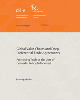 Global value chains and deep preferential trade agreements: promoting trade at the cost of domestic policy autonomy?