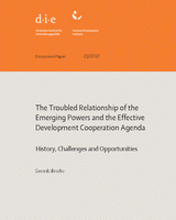 The troubled relationship of the emerging powers and the effective development cooperation agenda: history, challenges and opportunities