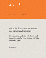 Cultural values, popular attitudes and democracy promotion: how values mediate the effectiveness of donor support for term limits and LGBT+ rights in Uganda