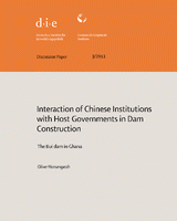 Interaction of Chinese institutions with host governments in dam construction: the Bui dam in Ghana