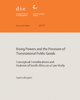 Rising powers and the provision of transnational public goods: conceptual considerations and features of South Africa as a case study