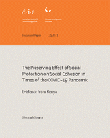 The preserving effect of social protection on social cohesion in times of the COVID-19 pandemic: evidence from Kenya