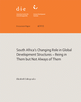 South Africa’s changing role in global development structures: being in them but not always of them