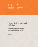 Poverty, politics and local diffusion: resource allocation in Bolivia’s decentralised social fund