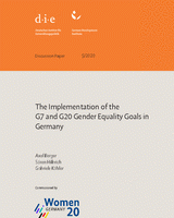 The implementation of the G7 and G20 gender equality goals in Germany