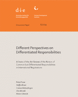 Different perspectives on differentiated responsibilities: a state-of-the-art review of the notion of common but differentiated responsibilities in international negotiations
