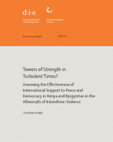 Towers of strength in turbulent times? Assessing the effectiveness of international support to peace and democracy in Kenya and Kyrgyzstan in the aftermath of interethnic violence