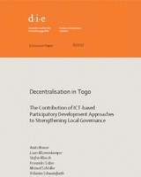 Decentralisation in Togo: the contribution of ICT-based participatory development approaches to strengthening local governance