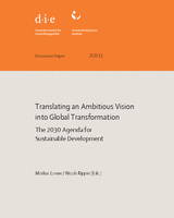 Translating an ambitious vision into global transformation: the 2030 agenda for sustainable development