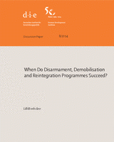 When do disarmament, demobilisation and reintegration programmes succeed?