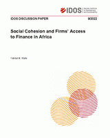Social cohesion and firms’ access to finance in Africa
