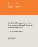 River basin management and fiscal decentralisation: mutually supportive or counterproductive? A case study of Mongolia