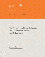 The promotion of decentralisation and local governance in fragile contexts