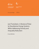 Just transitions: a review of how to decarbonise energy systems while addressing poverty and inequality reduction