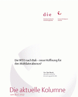 Die WTO nach Bali – neue Hoffnung für den Multilateralismus?