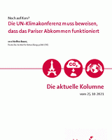 Die UN-Klimakonferenz muss beweisen, dass das Pariser Abkommen funktioniert