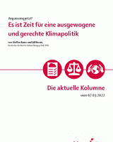 Es ist Zeit für eine ausgewogene und gerechte Klimapolitik